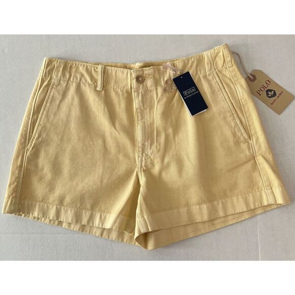 Polo Ralph Lauren Women's Cotton Twill Chino Short SZ. 8 in Shell NWT - Picture 1 of 7
